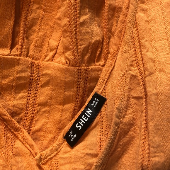 Shein Ruffle Hem V Crop Tank Top - Picture 3 of 3